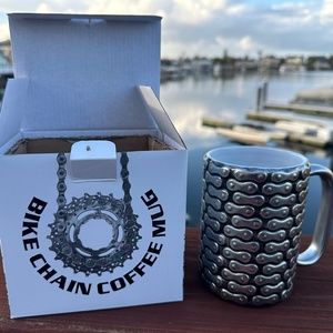 Bike Chain Coffee Mug Cycling Cyclist Bicycle Novelty Gift